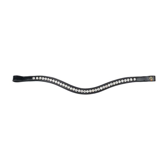 Čelenka WALDHAUSEN X-Line Classic s kamínky, černá/stříbrná, vel. Full