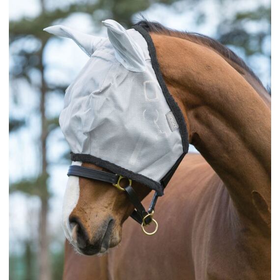 Maska proti hmyzu HORSEWARE Amigo, stříbrná/tmavě šedá