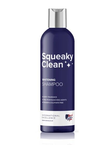Bělící šampon EQUINE AMERICA Squeaky clean Whitening, 1 l
