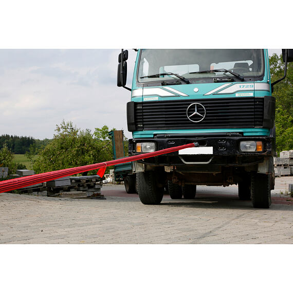 Tažné smyčky, pevnost 35 000 kg, 10 m, červená