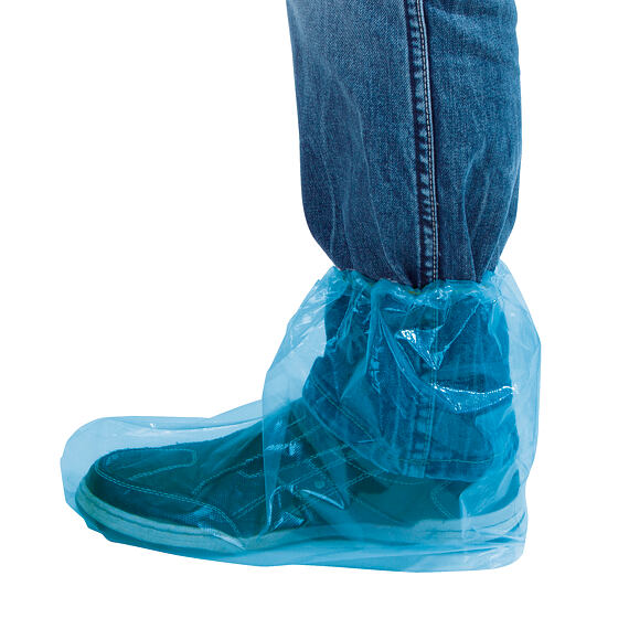 Návleky na obuv modré, transparentní