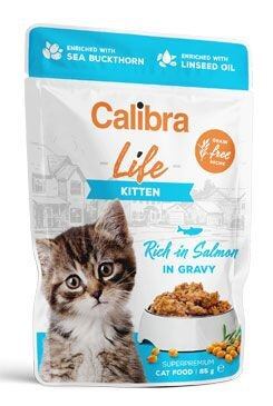 Calibra Cat Life Kitten Salmon in gravy kapsička pro kočky 85g