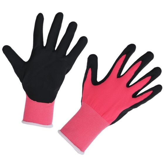 Rukavice EasyTouch růžová 9/L