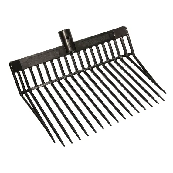 Vidle na hnůj Premium stájové-plast, rovné, černé bez násady