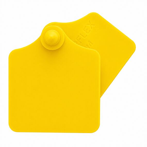 Ušní známky Primaflex bez popisu, žlutá, vel. 1, 25 ks/bal