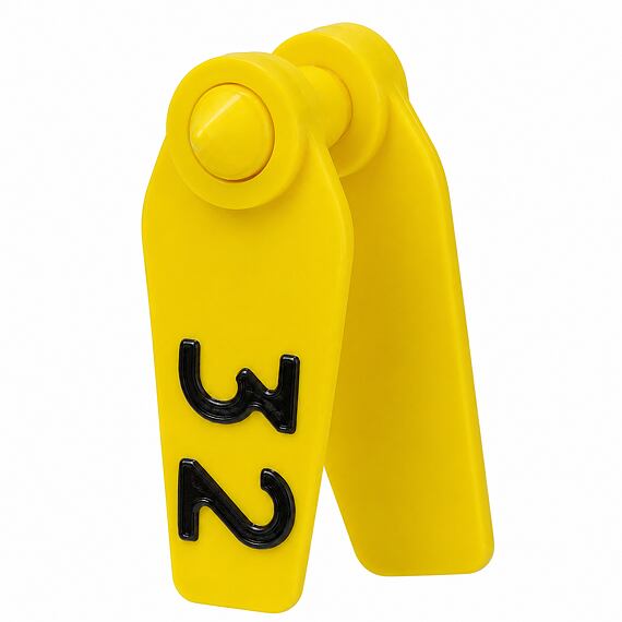 Ušní známky Primaflex s popisem 25 ks, žluté, vel. 0