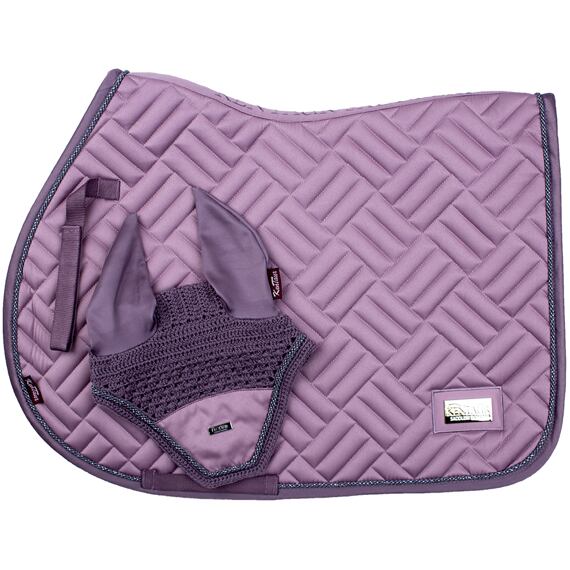 Podsedlová dečka+čabraka KENTAUR Satin, lila