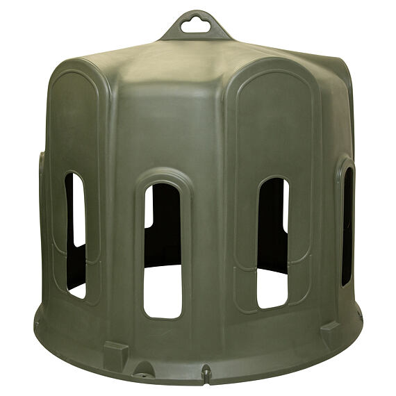 Krmný zvon na kulaté balíky, 10 krmných otvorů, pro ovce, kozy, telata a poníky