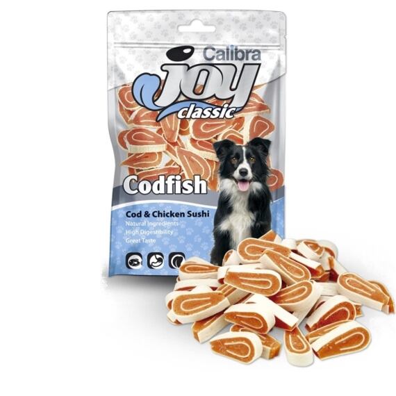 Calibra Joy Dog Classic Cod & Chicken Sushi 80g