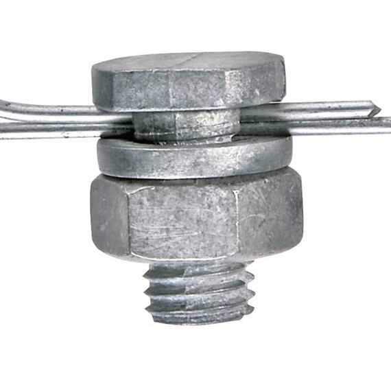 Spojka pro drát 2,5 mm šroub pozink.