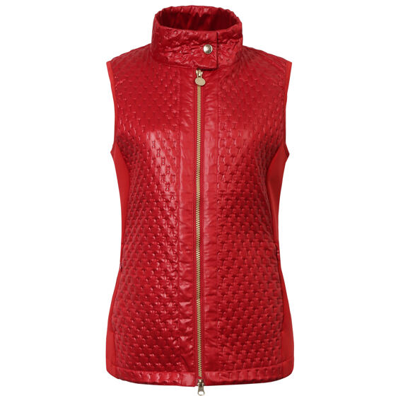 Dámská kombinovaná vesta Covalliero S/S 2023, červená