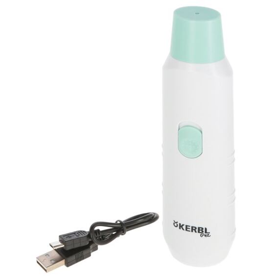 Bateriový pilník na drápky, 15.5 x 3.5 x 2.5 cm, bílo/modrý