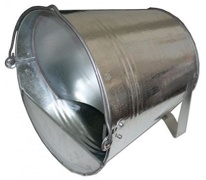 Kovová kýblová napáječka pro slepice 12l, pozink.