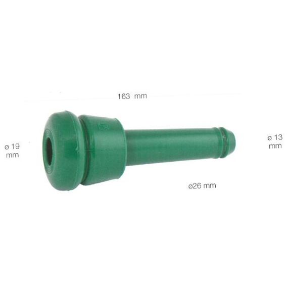 Alternativní struková silikonová návlečka zelená s kroužky prům. "21" pro Lely A3/A4/A5  5.9700.2074.0