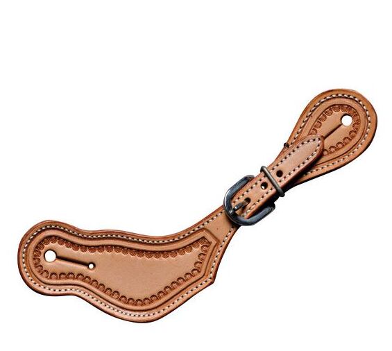 Westernové řemínky na ostruhy WI, přírodní