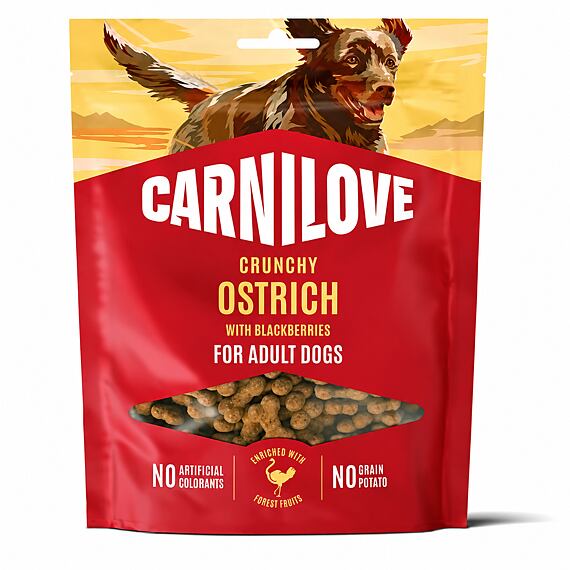 Carnilove Dog Crunchy Snack Ostrich+Blackberries 200g