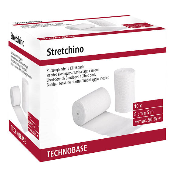Obvaz stahovací Stretchino 8cm/5m, 10ks/bal