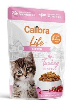 Calibra Cat Life Kitten Turkey in gravy kapsička pro kočky 85g
