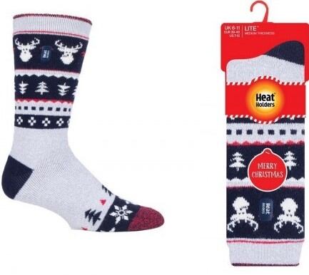 Pánské termoponožky HEAT HOLDERS s vánočním motivem, vel. 39-45