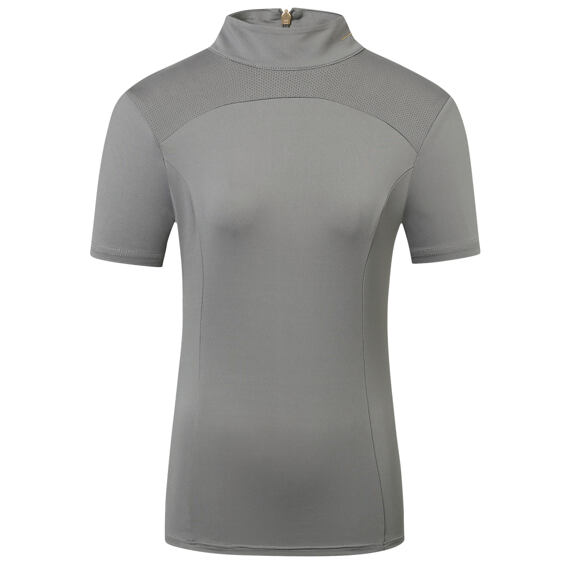 Dámské tričko se stojáčkem Covalliero S/S 2023, šedá