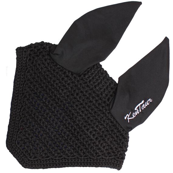 Čabraka na uši KENTAUR s výšivkou, černá, vel: Full