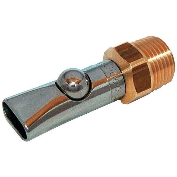 Napajecí kulový nátrubek pro selata do 30kg, 1/2", 66mm