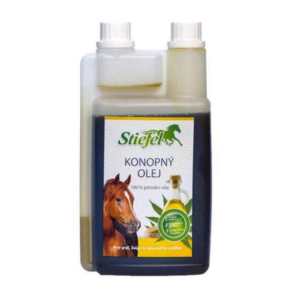 Konopný olej STIEFEL lisovaný za studena, 1 l