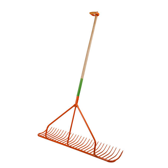 Hrábě ruční vlečné 122 cm, s násadou