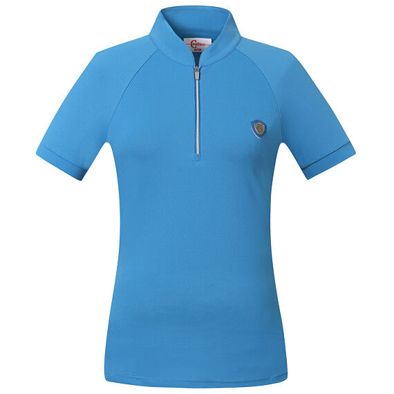 Tričko se stojáčkem Covalliero S/S 2022, modrá