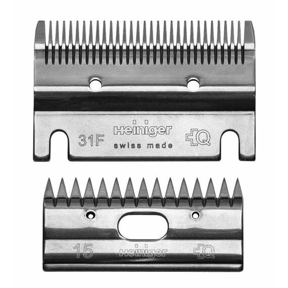 Sada stříhacích nožů Heiniger 31F/15 pro jemné stříhání skotu