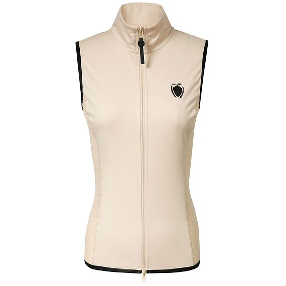 Dámská kombinovaná vesta Covalliero S/S 2024, smetanová