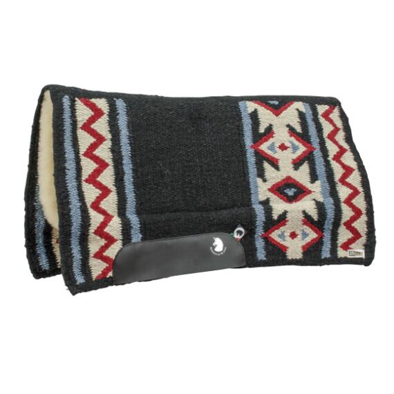 Westernová deka pod sedlo BURIONI  Show černá/krémová/červená