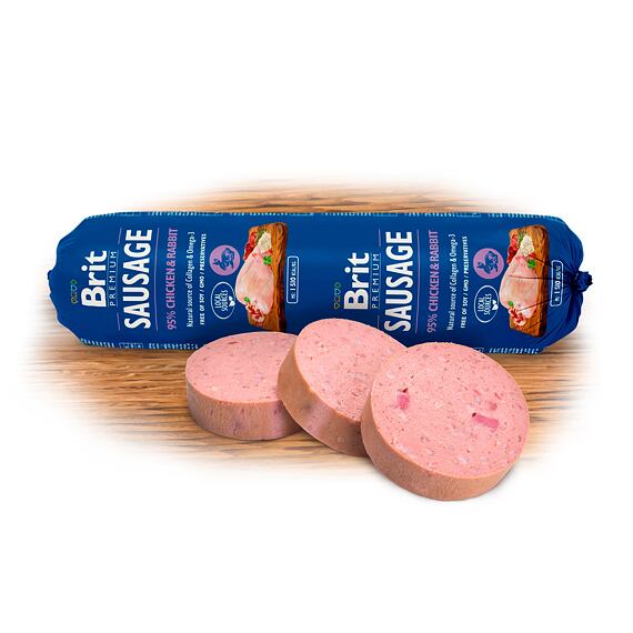 Brit Sausage Chicken & Rabbit  800g