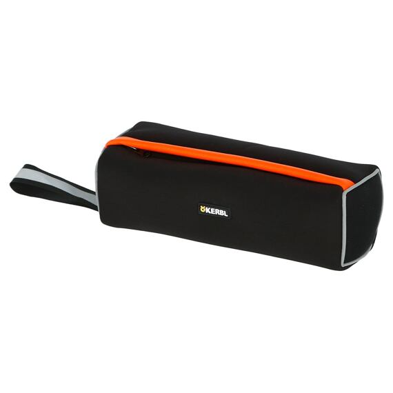 Pešek pro psy s reflexními prvky, 23 x 7cm, černá/oranžová