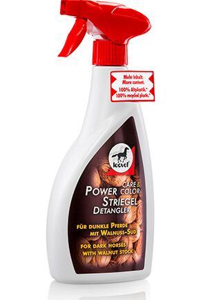 Lesk a rozčesávač na srst LEOVET Power Striegel Walnut, 550 ml