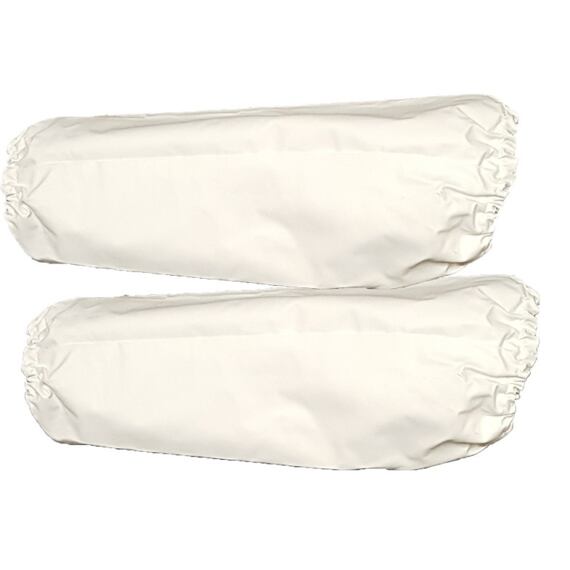 Manșetă albă MOZ 44 cm, pereche