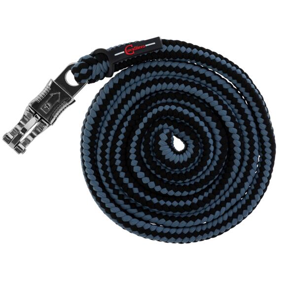 Vodítko Hippo s panic karabinou 200cm, Černá / šedá