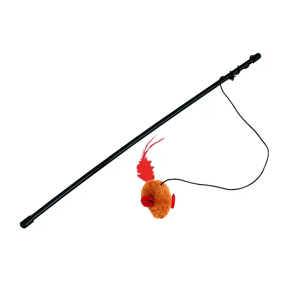 Hračka pro kočky – rybářský prut, 48 cm