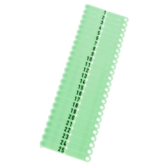 Ušní známky Twintag s popisem 50 ks, zelené