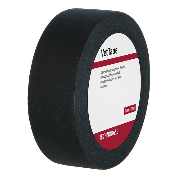 Páska textilní na kopyta a paznehty, 50mx5cm, černá