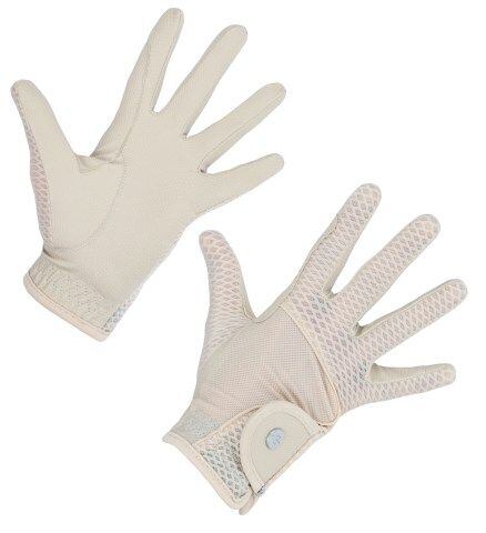 Jezdecké rukavice Covalliero S/S 2024, smetanová