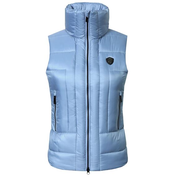 Dámská prošívaná vesta Covalliero A/W 2024, světle modrá