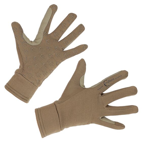 Jezdecké rukavice Covalliero A/W 2021, cappuccino