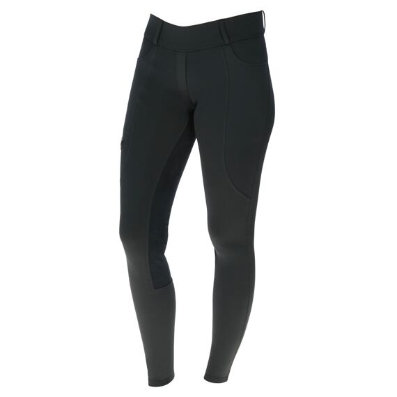 Dětské jezdecké legíny s gripem Covalliero A/W 2023, černá, 140/146