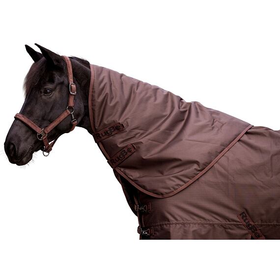 Nákrční díl k zimní dece pro koně s fleecem RugBe 200 Covalliero A/W 2023, hnědá, S