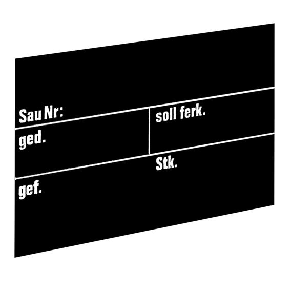 Tabulka stájová pro prasata 30x20cm