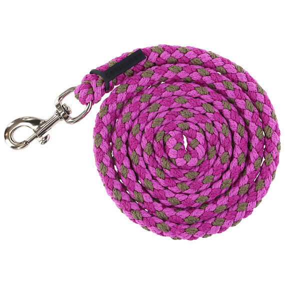 Vodítko Hippo Covalliero S/S 2026  light berry/hnědá, klasická karabina