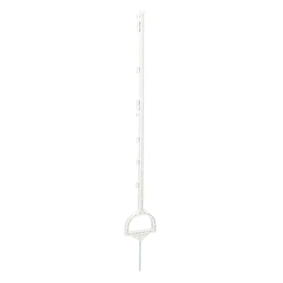 Plastový sloupek EURO s nášlapným třmenem/bílá/114cm