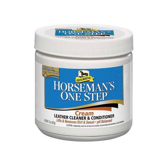 Čistící balzám na kožené výrobky Absorbine Horseman´s One Step cream, 425 g