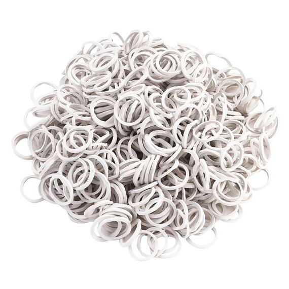 Gumičky do hřívy bílé 500ks/bal